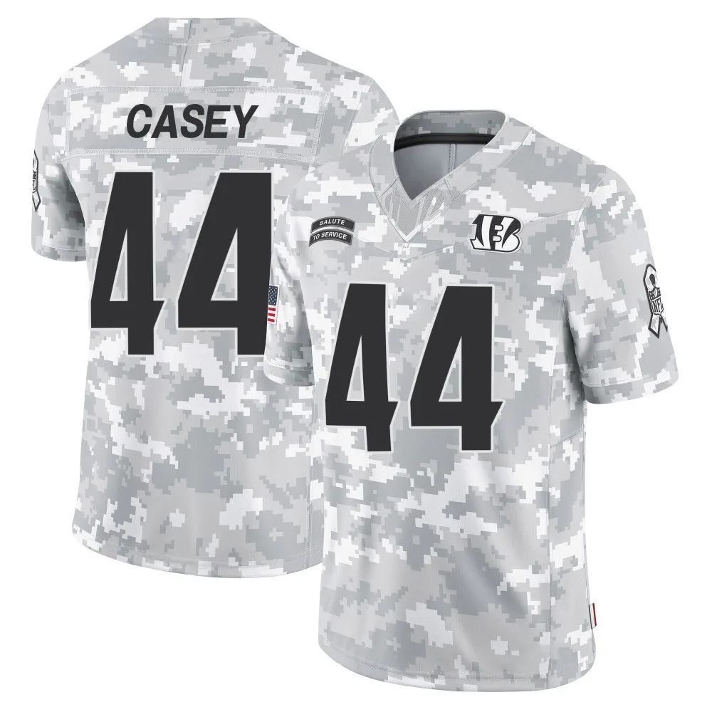 Men's Cincinnati Bengals Aaron Casey Nike 2024 Salute to Service Limited Arctic Camo Jersey Men's Cincinnati Bengals Aaron Casey Nike 2024 Salute to Service Limited Arctic Camo Jersey