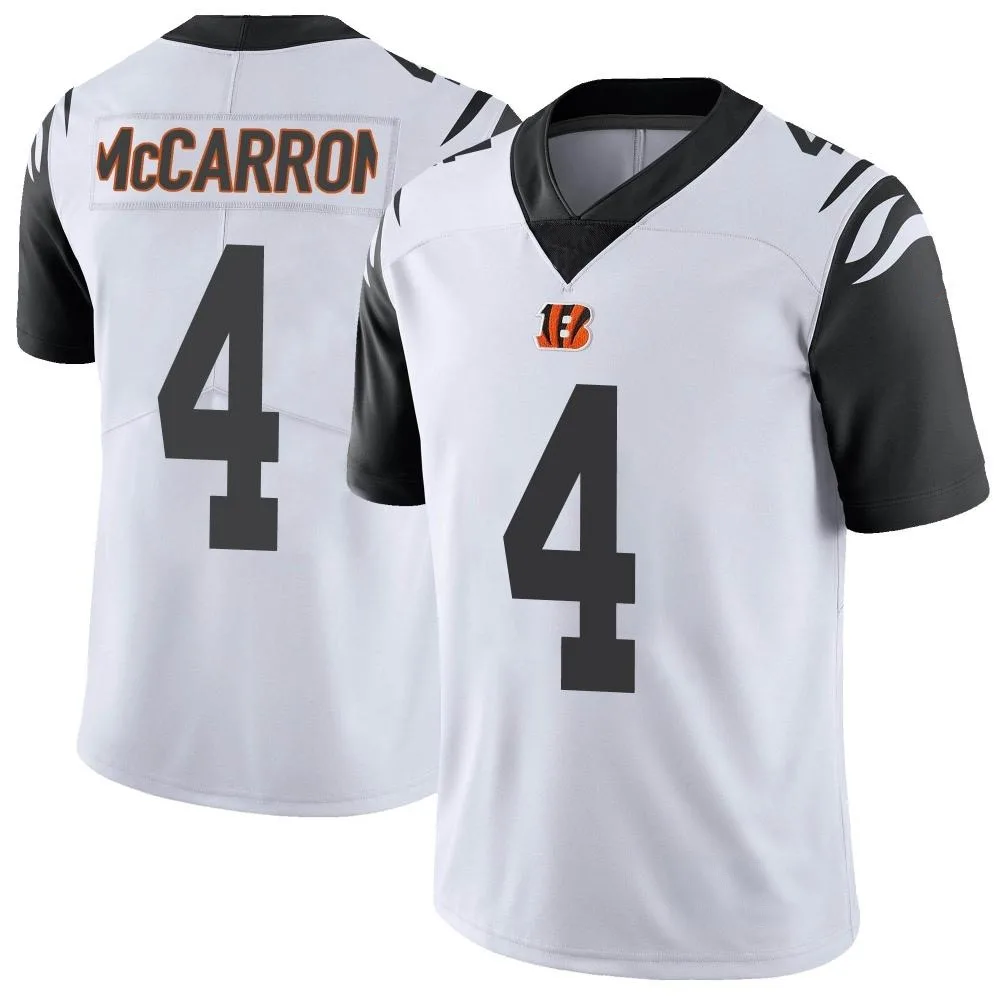 Men's Cincinnati Bengals Aj Mccarron Nike Color Rush Vapor Untouchable Limited White Jersey Men's Cincinnati Bengals Aj Mccarron Nike Color Rush Vapor Untouchable Limited White Jersey