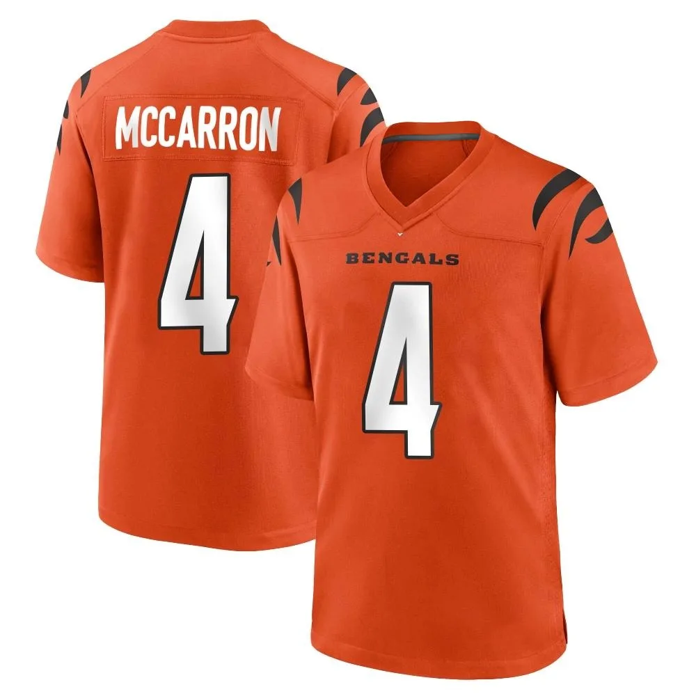 Men's Cincinnati Bengals Aj Mccarron Nike Game Orange Jersey Men's Cincinnati Bengals Aj Mccarron Nike Game Orange Jersey