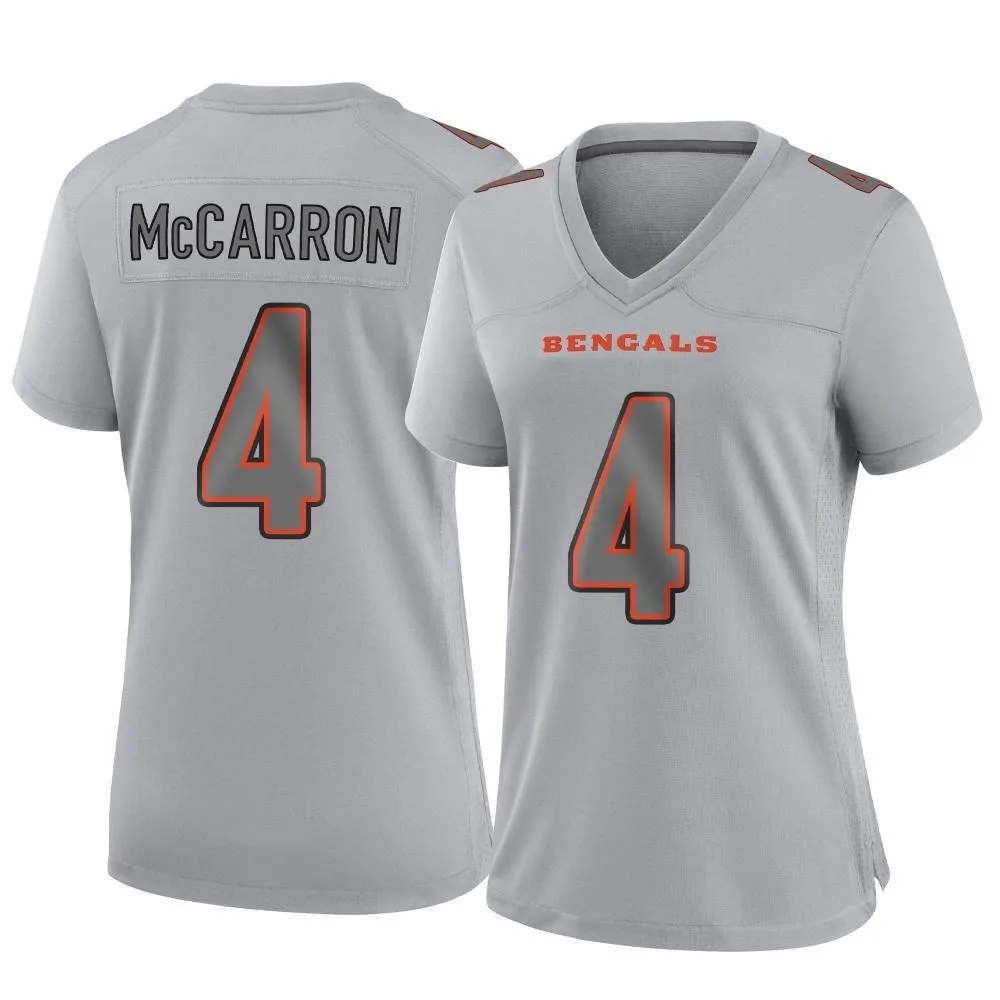 Women's Cincinnati Bengals Aj Mccarron Nike Atmosphere Fashion Game Gray Jersey Women's Cincinnati Bengals Aj Mccarron Nike Atmosphere Fashion Game Gray Jersey