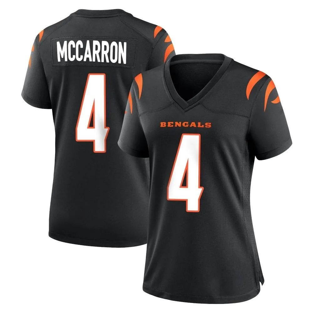 Women's Cincinnati Bengals Aj Mccarron Nike Team Color Game Black Jersey Women's Cincinnati Bengals Aj Mccarron Nike Team Color Game Black Jersey