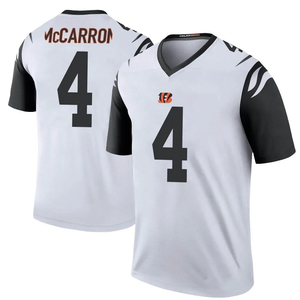 Youth Cincinnati Bengals Aj Mccarron Nike Color Rush Legend White Jersey Youth Cincinnati Bengals Aj Mccarron Nike Color Rush Legend White Jersey