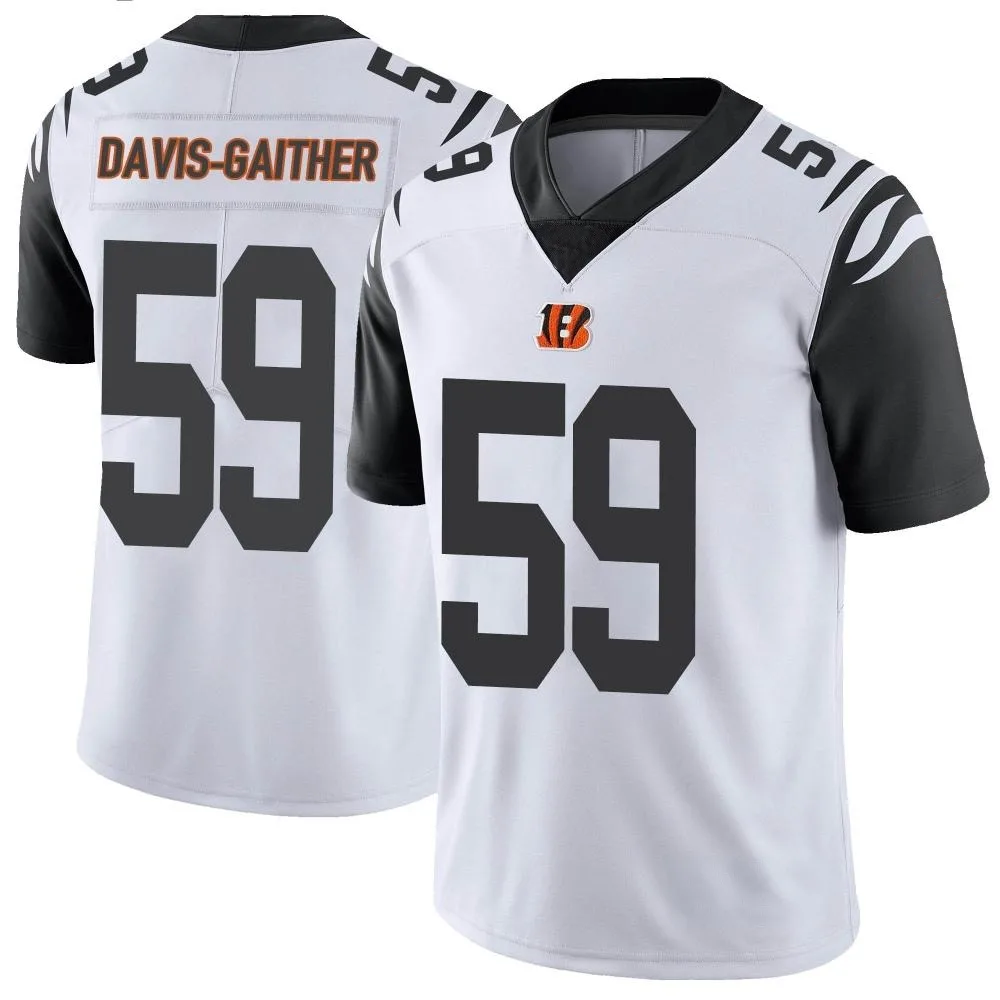 Men's Cincinnati Bengals Akeem Davis-Gaither Nike Color Rush Vapor Untouchable Limited White Jersey Men's Cincinnati Bengals Akeem Davis-Gaither Nike Color Rush Vapor Untouchable Limited White Jersey