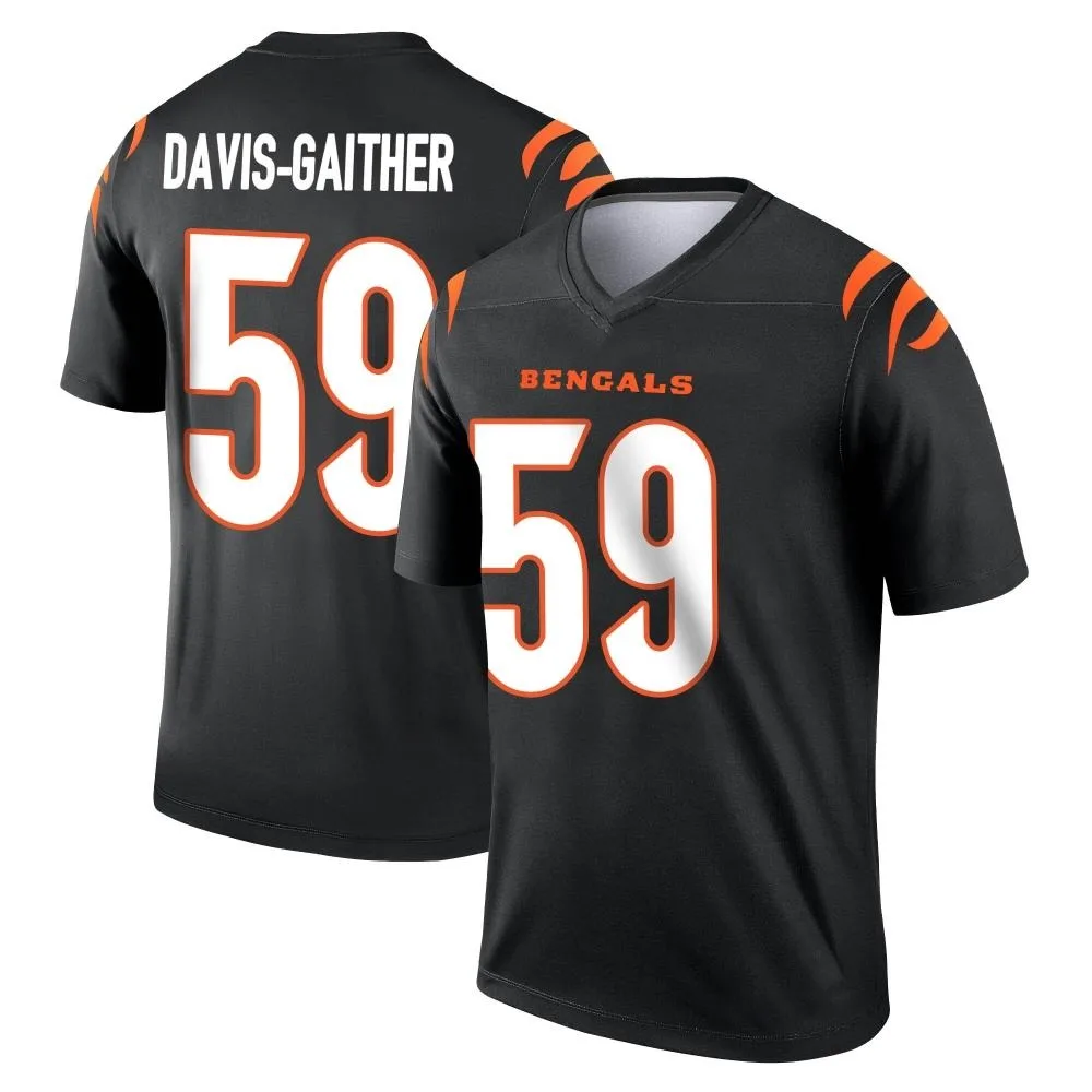 Men's Cincinnati Bengals Akeem Davis-Gaither Nike Legend Black Jersey Men's Cincinnati Bengals Akeem Davis-Gaither Nike Legend Black Jersey
