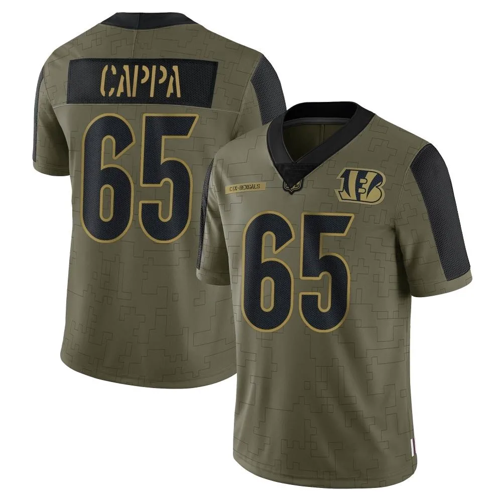 Men's Cincinnati Bengals Alex Cappa Nike 2021 Salute To Service Limited Olive Jersey Men's Cincinnati Bengals Alex Cappa Nike 2021 Salute To Service Limited Olive Jersey