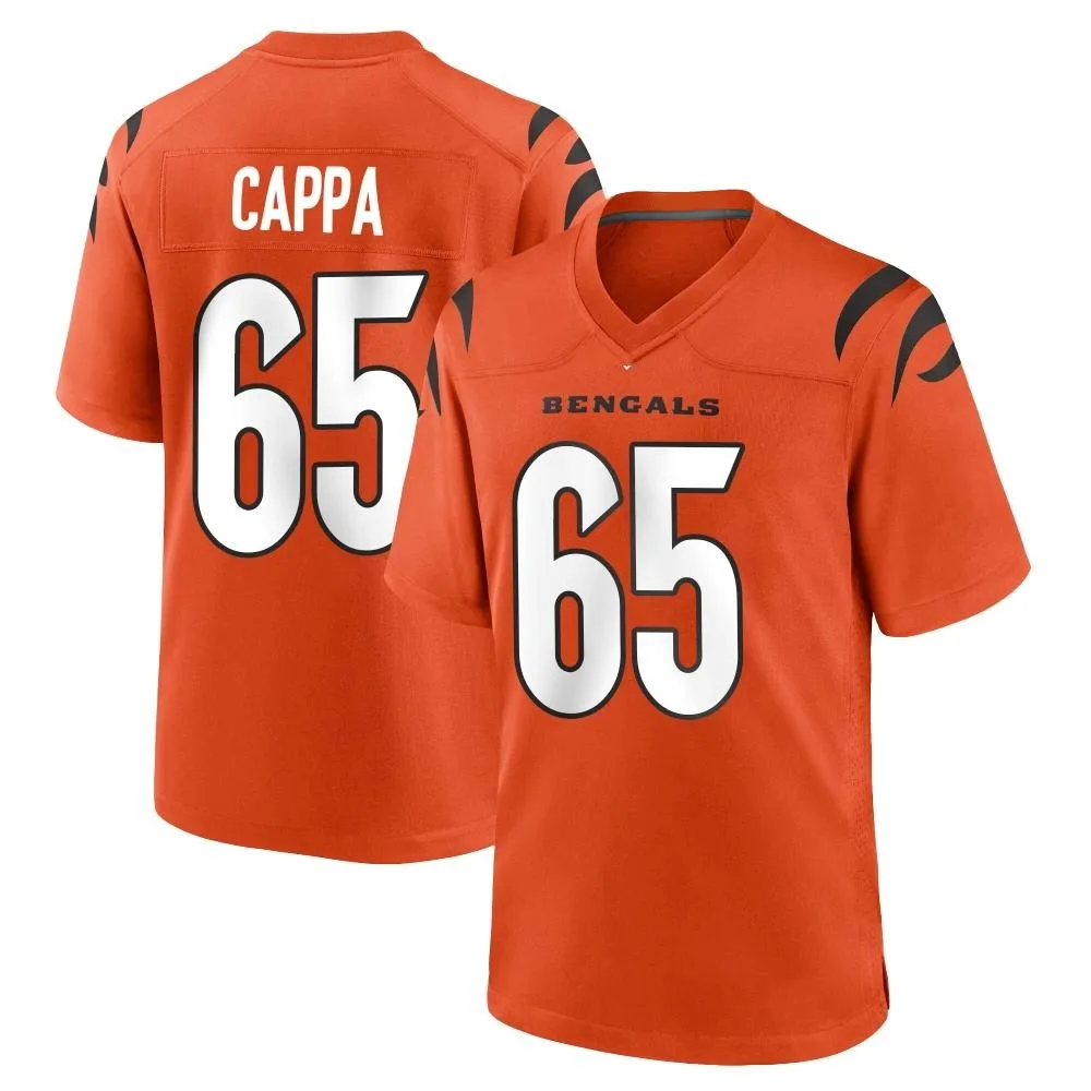 Men's Cincinnati Bengals Alex Cappa Nike Game Orange Jersey Men's Cincinnati Bengals Alex Cappa Nike Game Orange Jersey