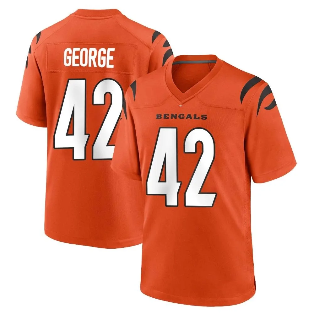 Men's Cincinnati Bengals Allan George Nike Game Orange Jersey Men's Cincinnati Bengals Allan George Nike Game Orange Jersey