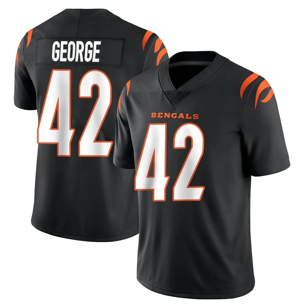 Men's Cincinnati Bengals Allan George Nike Team Color Vapor Untouchable Limited Black Jersey