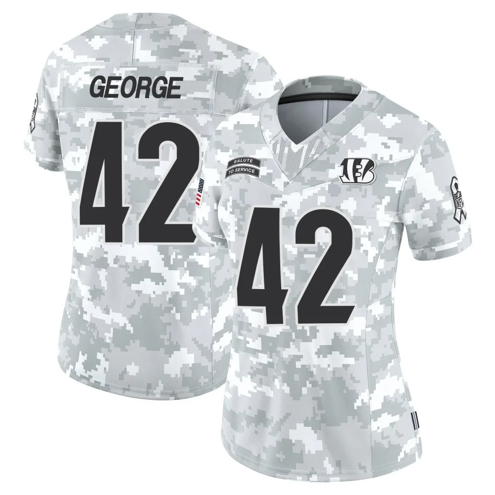 Women's Cincinnati Bengals Allan George Nike 2024 Salute to Service Limited Arctic Camo Jersey Women's Cincinnati Bengals Allan George Nike 2024 Salute to Service Limited Arctic Camo Jersey