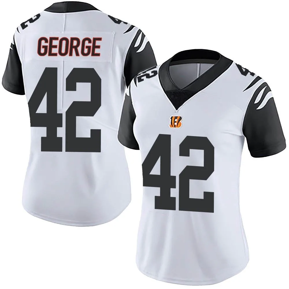 Women's Cincinnati Bengals Allan George Nike Color Rush Vapor Untouchable Limited White Jersey Women's Cincinnati Bengals Allan George Nike Color Rush Vapor Untouchable Limited White Jersey