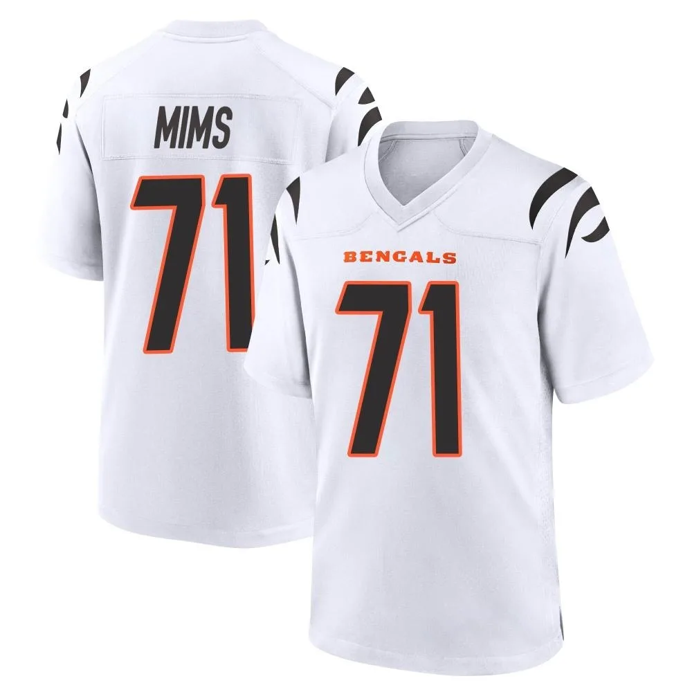 Men's Cincinnati Bengals Amarius Mims Nike Game White Jersey Men's Cincinnati Bengals Amarius Mims Nike Game White Jersey