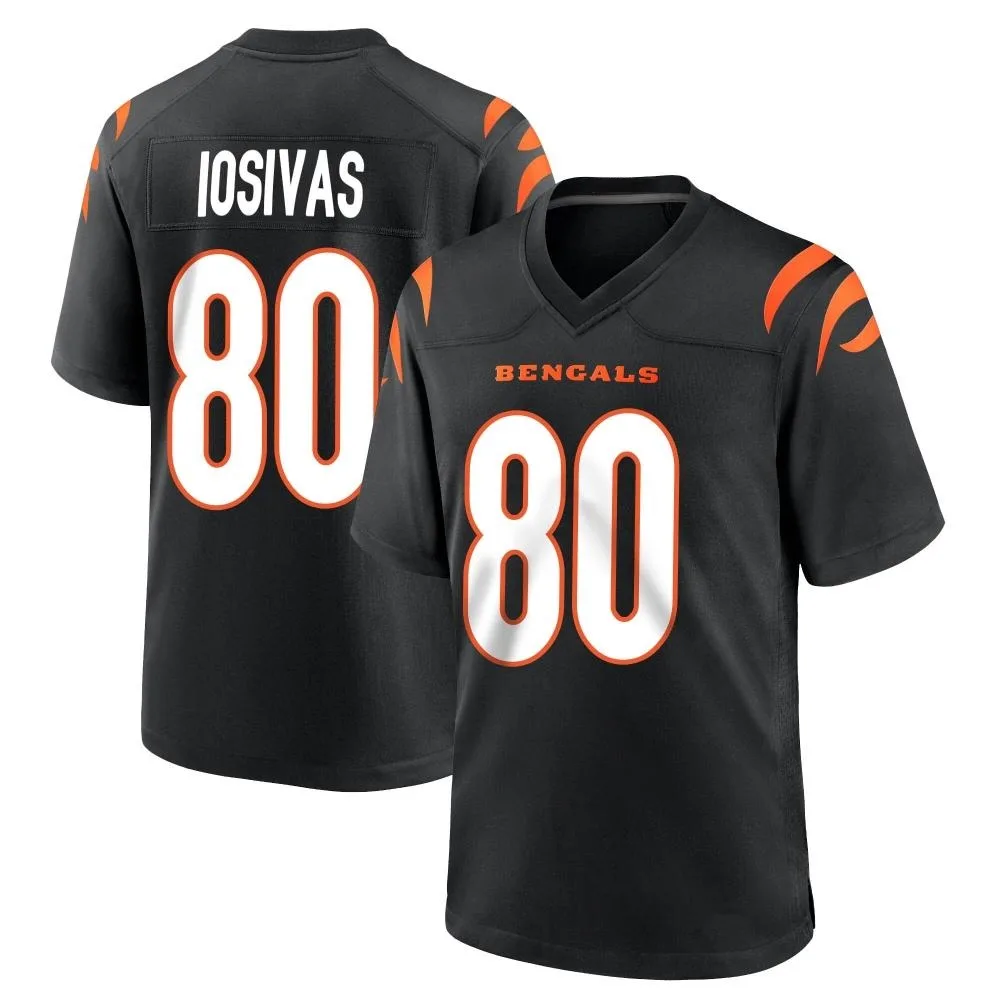 Youth Cincinnati Bengals Andrei Iosivas Nike Team Color Game Black Jersey Youth Cincinnati Bengals Andrei Iosivas Nike Team Color Game Black Jersey