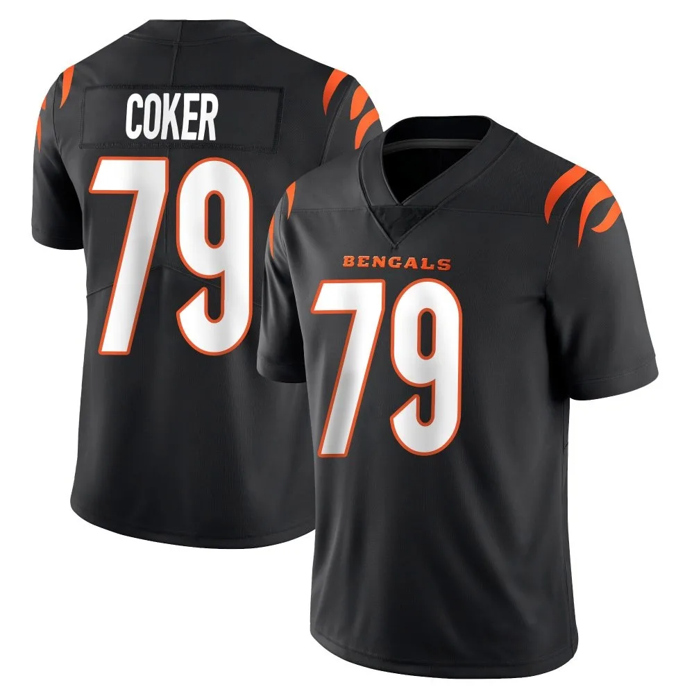 Men's Cincinnati Bengals Andrew Coker Nike Team Color Vapor Untouchable Limited Black Jersey Men's Cincinnati Bengals Andrew Coker Nike Team Color Vapor Untouchable Limited Black Jersey