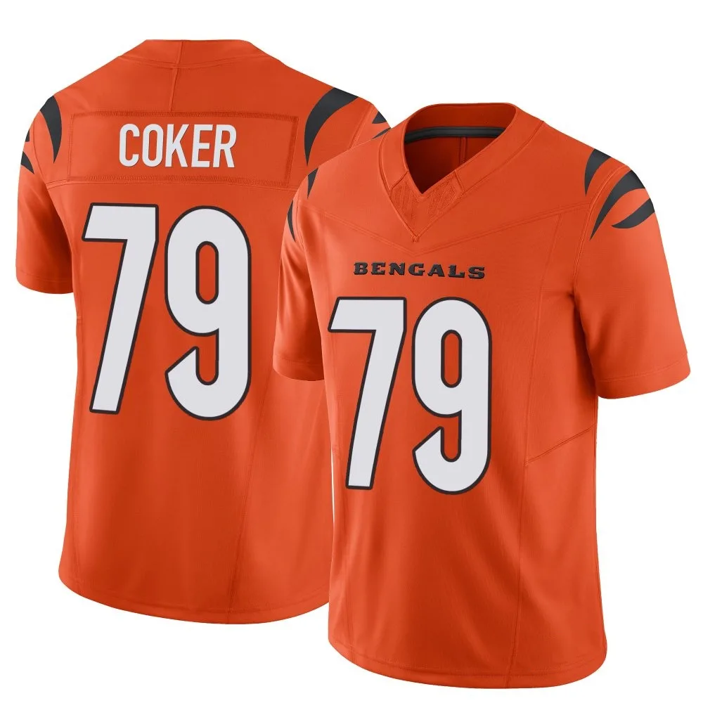 Men's Cincinnati Bengals Andrew Coker Nike Vapor F.U.S.E. Limited Orange Jersey Men's Cincinnati Bengals Andrew Coker Nike Vapor F.U.S.E. Limited Orange Jersey