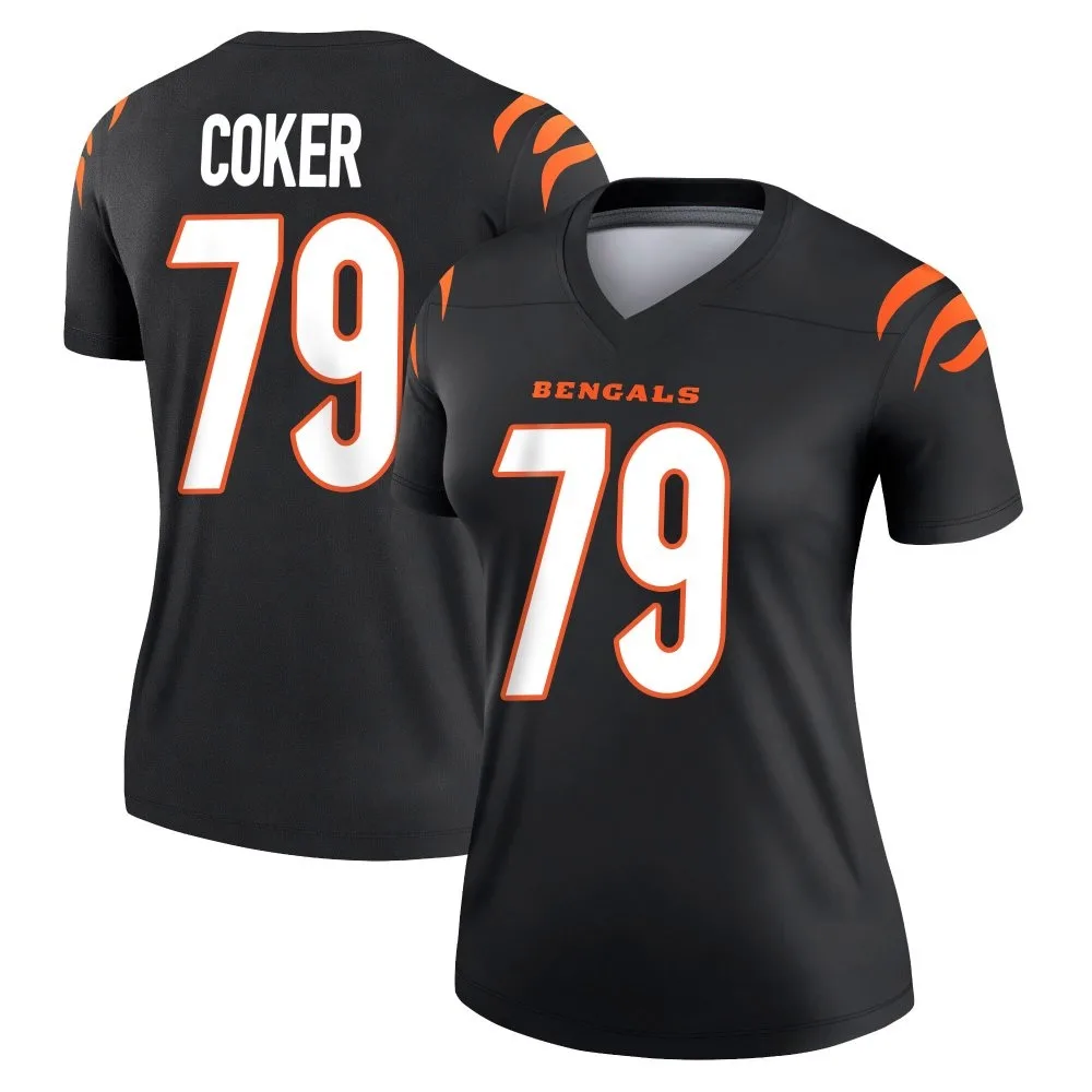 Women's Cincinnati Bengals Andrew Coker Nike Legend Black Jersey Women's Cincinnati Bengals Andrew Coker Nike Legend Black Jersey