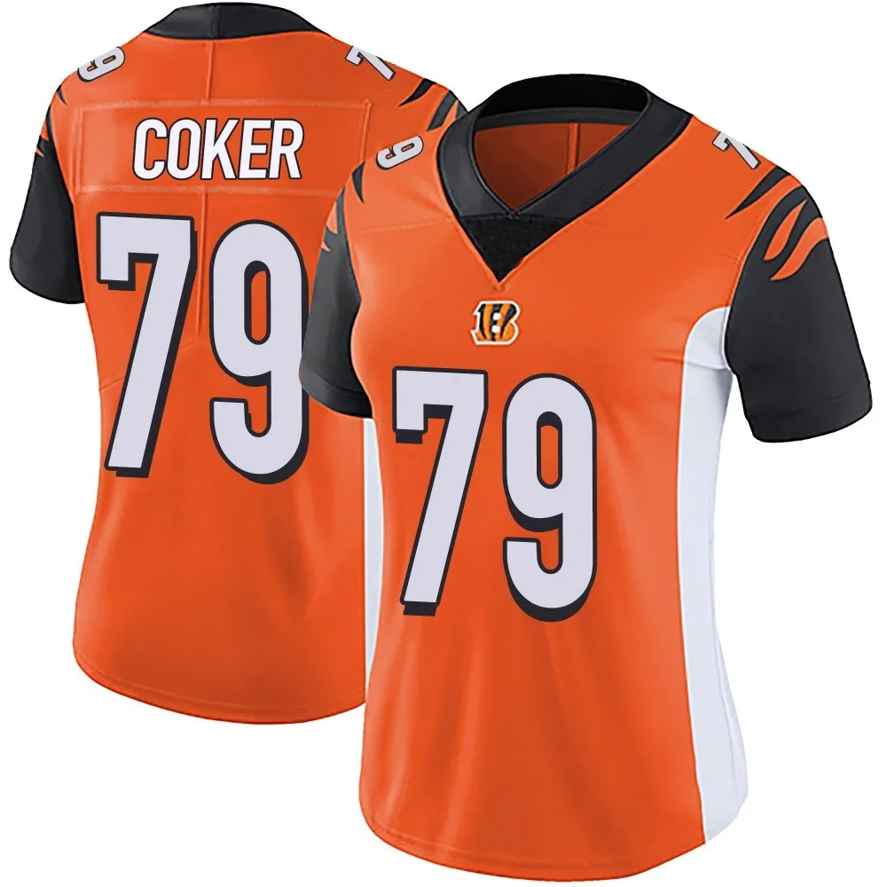 Women's Cincinnati Bengals Andrew Coker Nike Vapor Untouchable Limited Orange Jersey Women's Cincinnati Bengals Andrew Coker Nike Vapor Untouchable Limited Orange Jersey