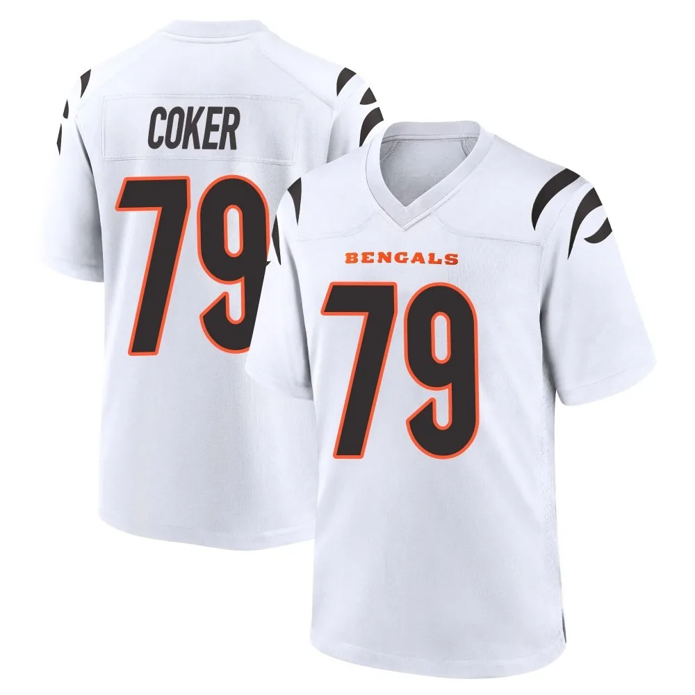 Youth Cincinnati Bengals Andrew Coker Nike Game White Jersey Youth Cincinnati Bengals Andrew Coker Nike Game White Jersey