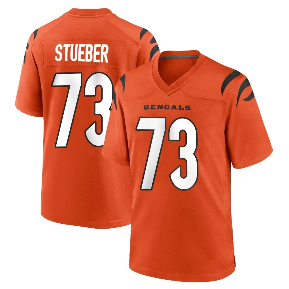 Men's Cincinnati Bengals Andrew Stueber Nike Game Orange Jersey Men's Cincinnati Bengals Andrew Stueber Nike Game Orange Jersey