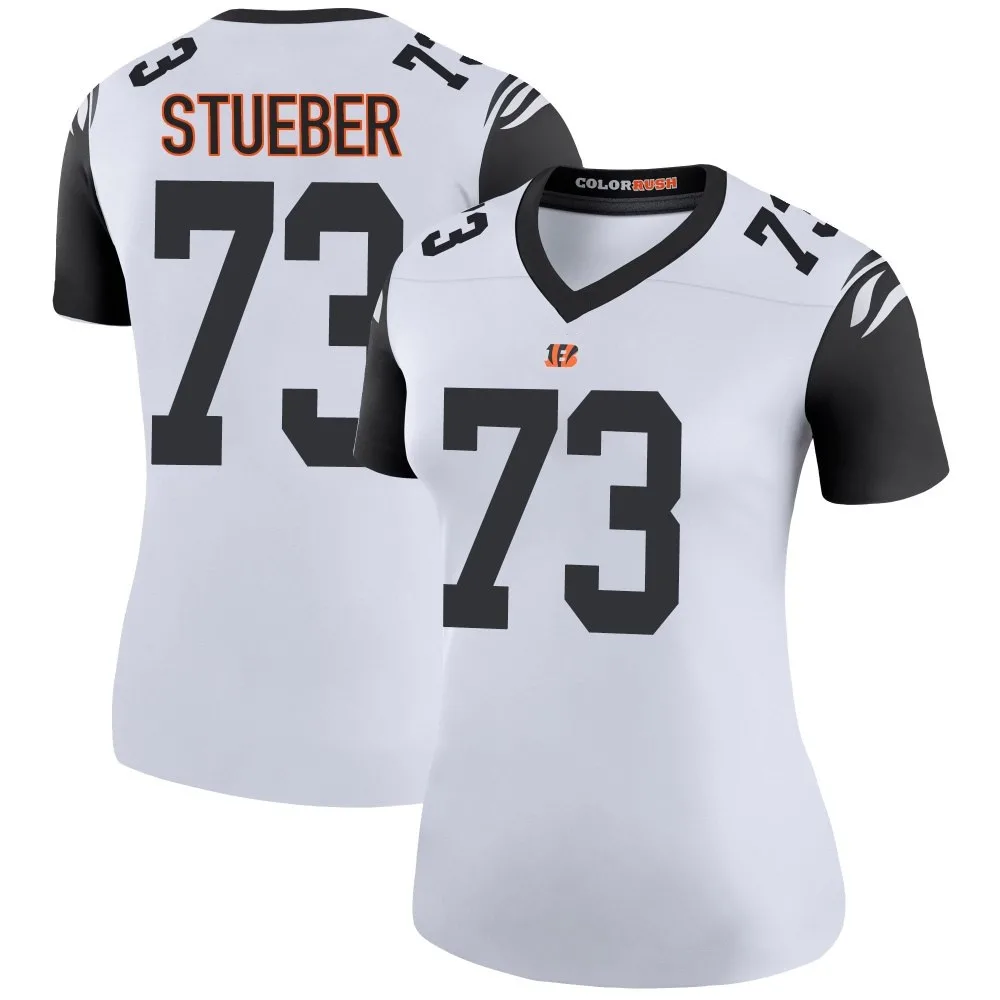 Women's Cincinnati Bengals Andrew Stueber Nike Color Rush Legend White Jersey Women's Cincinnati Bengals Andrew Stueber Nike Color Rush Legend White Jersey