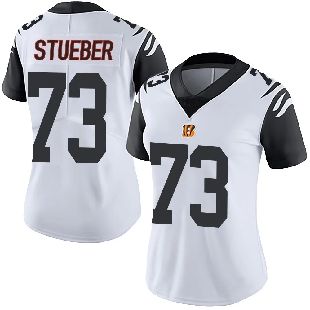 Women's Cincinnati Bengals Andrew Stueber Nike Color Rush Vapor Untouchable Limited White Jersey Women's Cincinnati Bengals Andrew Stueber Nike Color Rush Vapor Untouchable Limited White Jersey