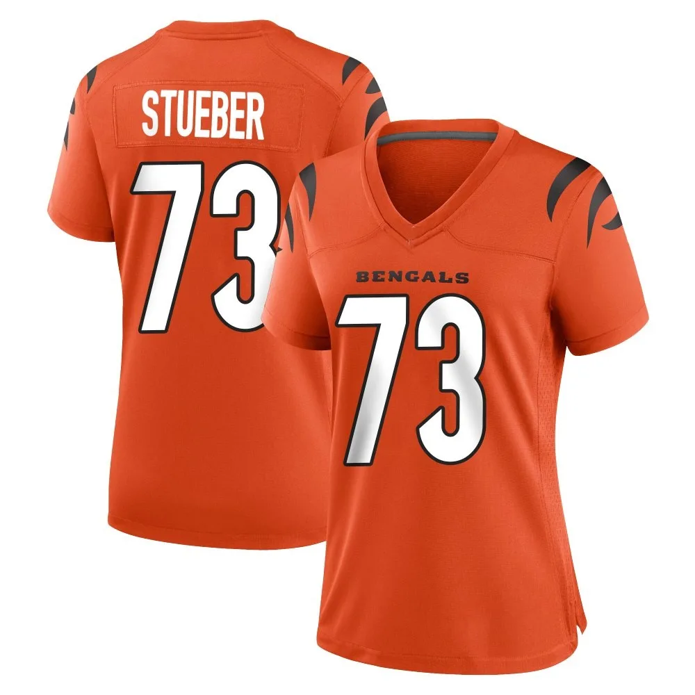 Women's Cincinnati Bengals Andrew Stueber Nike Game Orange Jersey Women's Cincinnati Bengals Andrew Stueber Nike Game Orange Jersey
