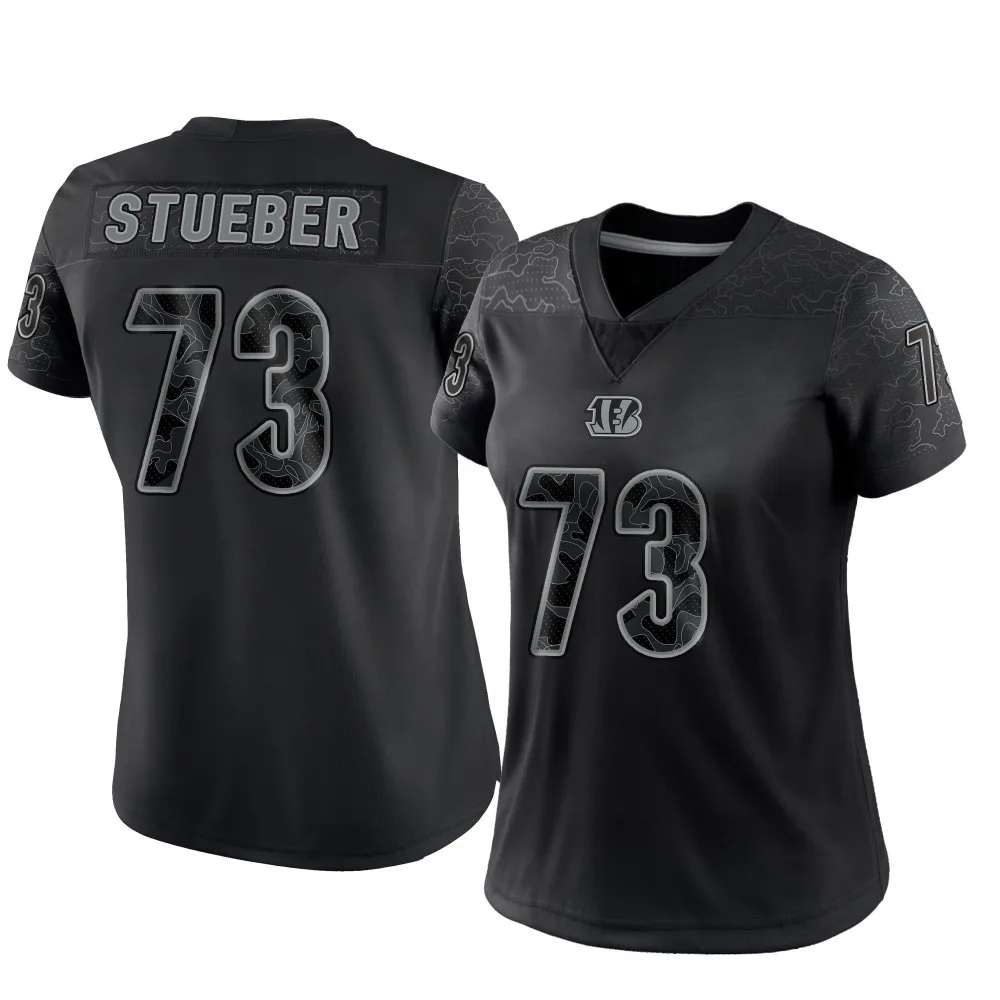Women's Cincinnati Bengals Andrew Stueber Nike Reflective Limited Black Jersey Women's Cincinnati Bengals Andrew Stueber Nike Reflective Limited Black Jersey