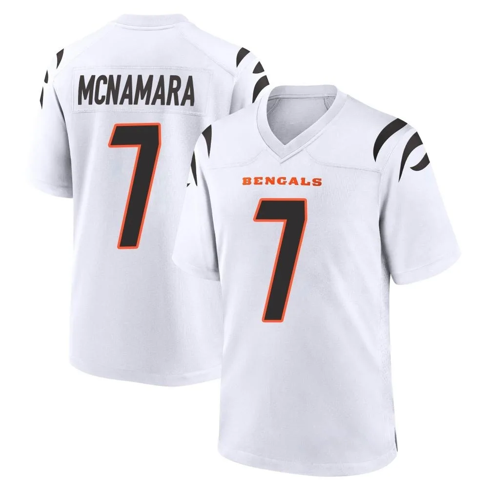 Men's Cincinnati Bengals Austin Mcnamara Nike Game White Jersey Men's Cincinnati Bengals Austin Mcnamara Nike Game White Jersey