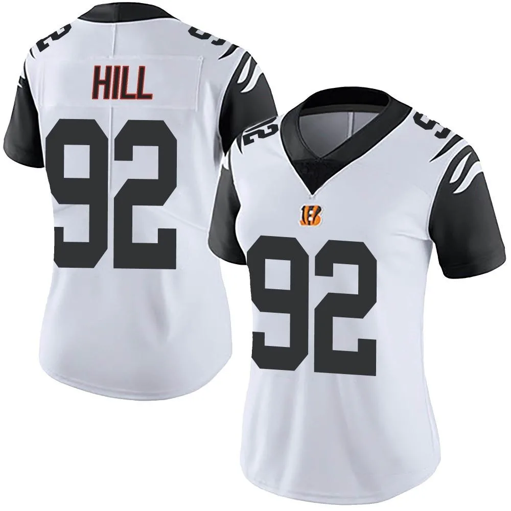 Women's Cincinnati Bengals B.j. Hill Nike Color Rush Vapor Untouchable Limited White Jersey Women's Cincinnati Bengals B.j. Hill Nike Color Rush Vapor Untouchable Limited White Jersey