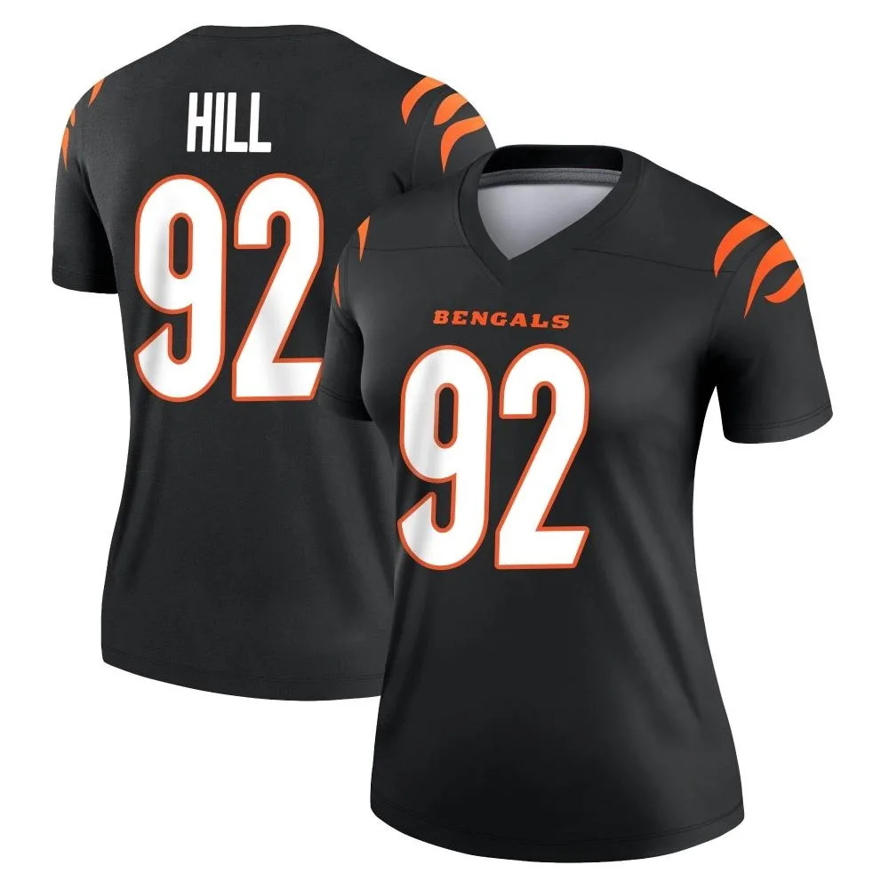 Women's Cincinnati Bengals B.j. Hill Nike Legend Black Jersey Women's Cincinnati Bengals B.j. Hill Nike Legend Black Jersey