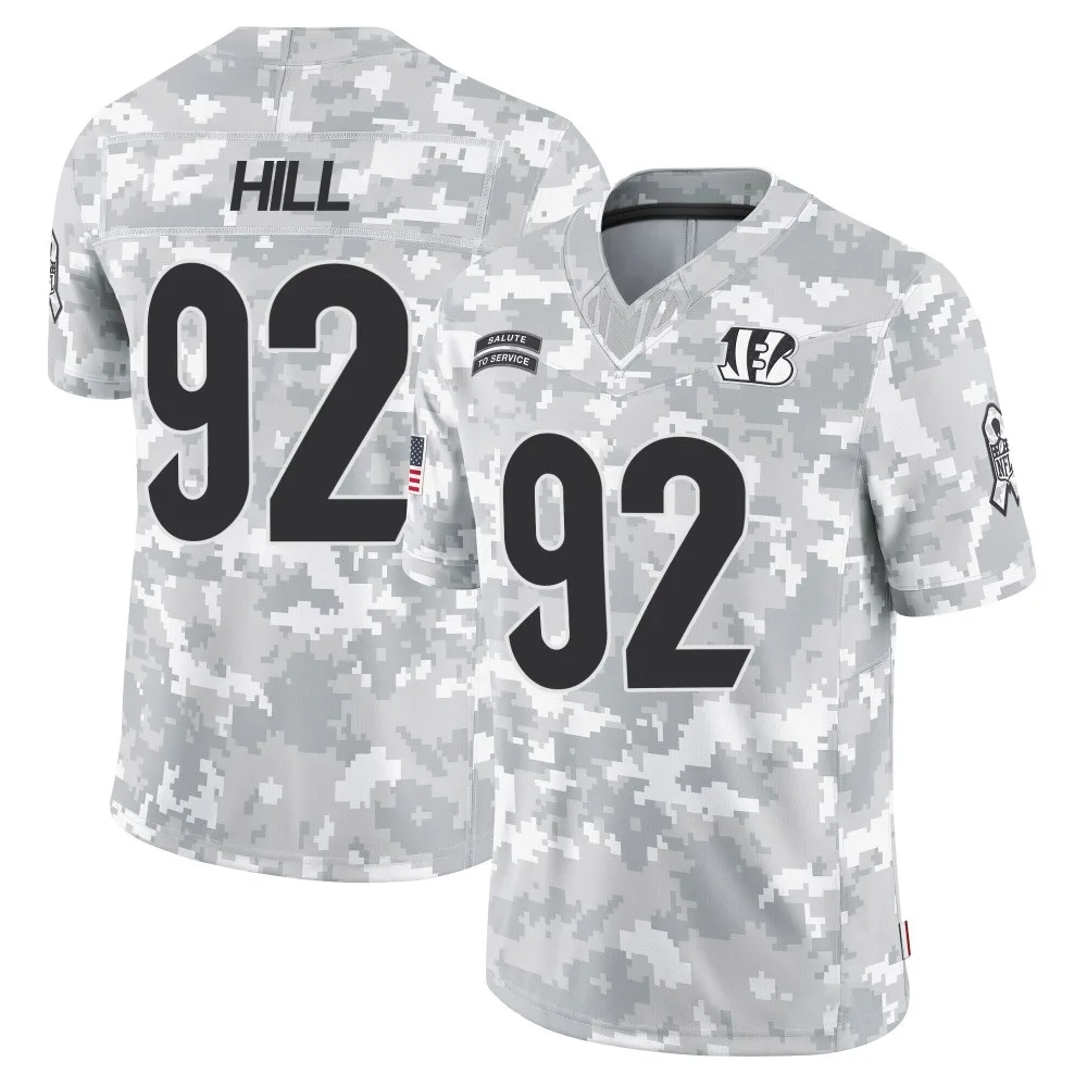 Youth Cincinnati Bengals B.j. Hill Nike 2024 Salute to Service Limited Arctic Camo Jersey Youth Cincinnati Bengals B.j. Hill Nike 2024 Salute to Service Limited Arctic Camo Jersey