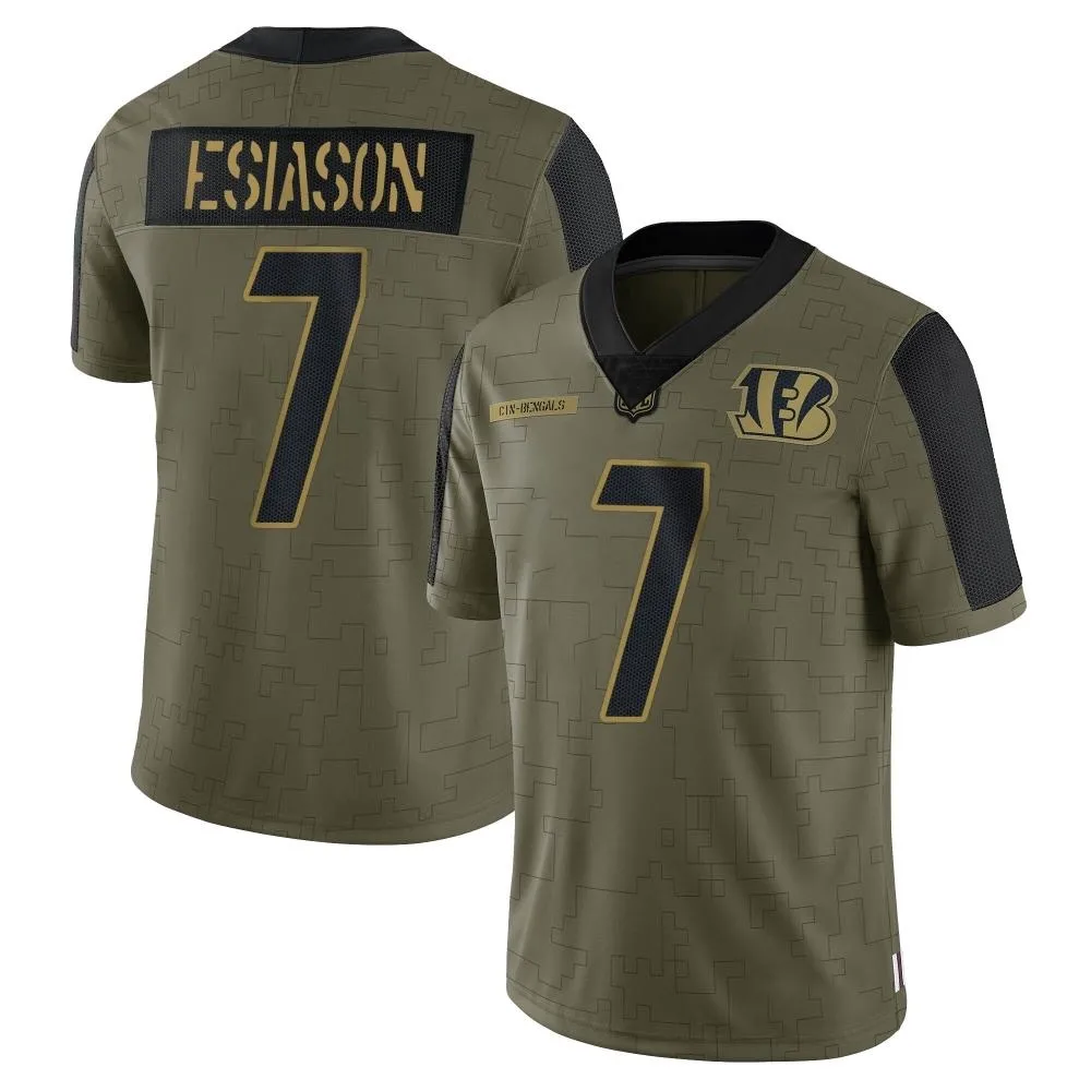 Men's Cincinnati Bengals Boomer Esiason Nike 2021 Salute To Service Limited Olive Jersey Men's Cincinnati Bengals Boomer Esiason Nike 2021 Salute To Service Limited Olive Jersey