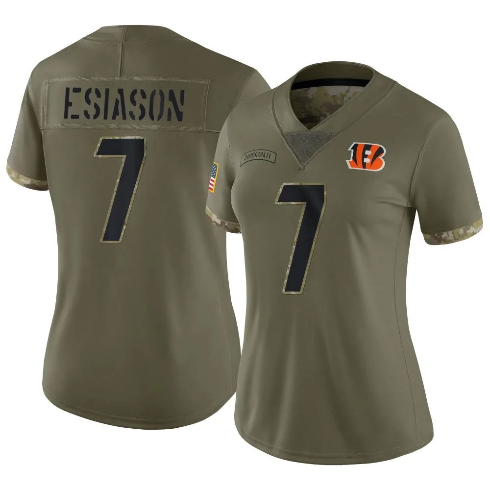 Women's Cincinnati Bengals Boomer Esiason Nike 2022 Salute To Service Limited Olive Jersey Women's Cincinnati Bengals Boomer Esiason Nike 2022 Salute To Service Limited Olive Jersey