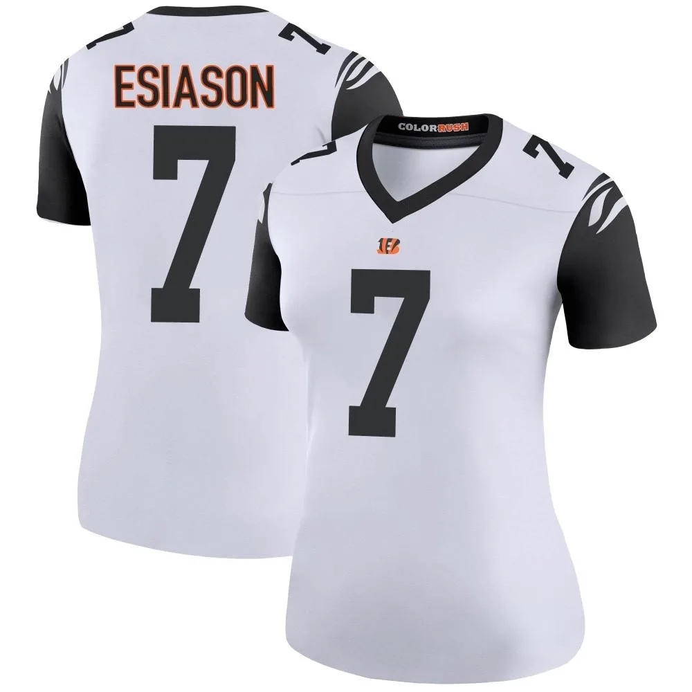 Women's Cincinnati Bengals Boomer Esiason Nike Color Rush Legend White Jersey Women's Cincinnati Bengals Boomer Esiason Nike Color Rush Legend White Jersey
