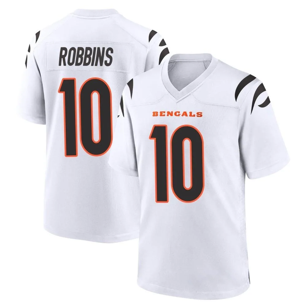 Men's Cincinnati Bengals Brad Robbins Nike Game White Jersey Men's Cincinnati Bengals Brad Robbins Nike Game White Jersey