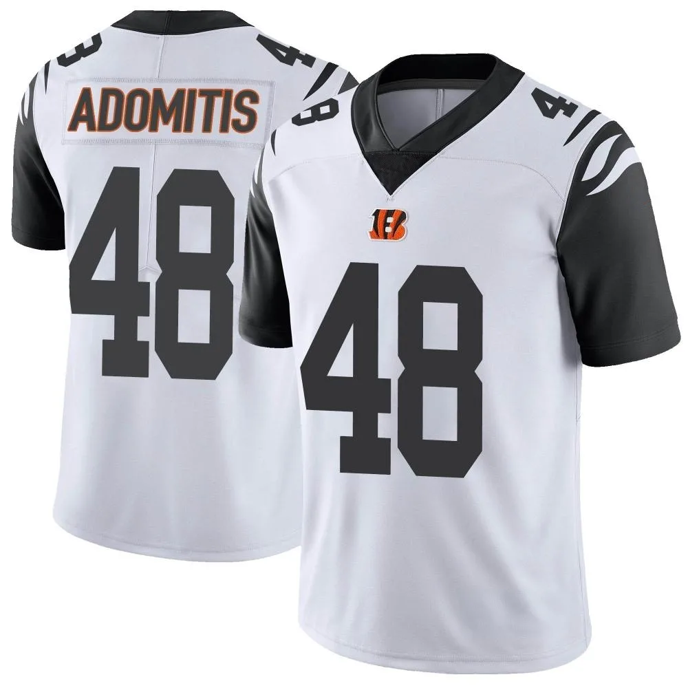 Men's Cincinnati Bengals Cal Adomitis Nike Color Rush Vapor Untouchable Limited White Jersey Men's Cincinnati Bengals Cal Adomitis Nike Color Rush Vapor Untouchable Limited White Jersey