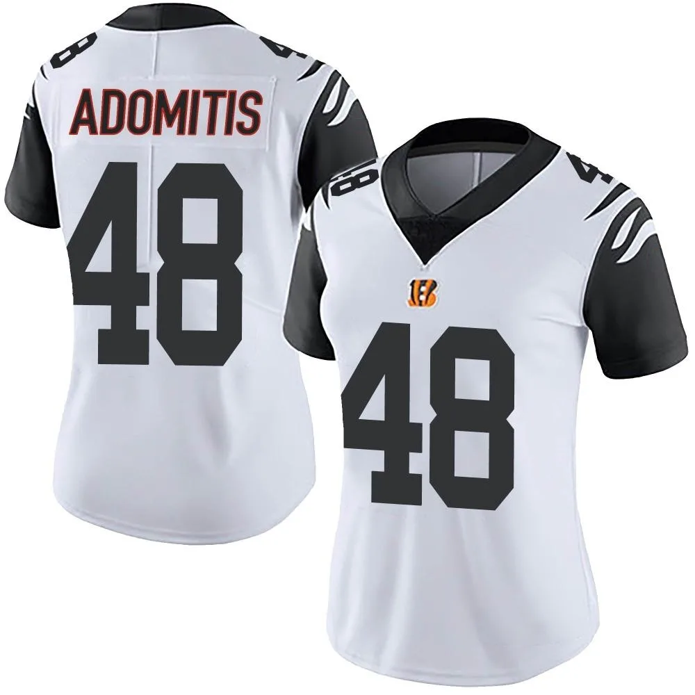Women's Cincinnati Bengals Cal Adomitis Nike Color Rush Vapor Untouchable Limited White Jersey Women's Cincinnati Bengals Cal Adomitis Nike Color Rush Vapor Untouchable Limited White Jersey