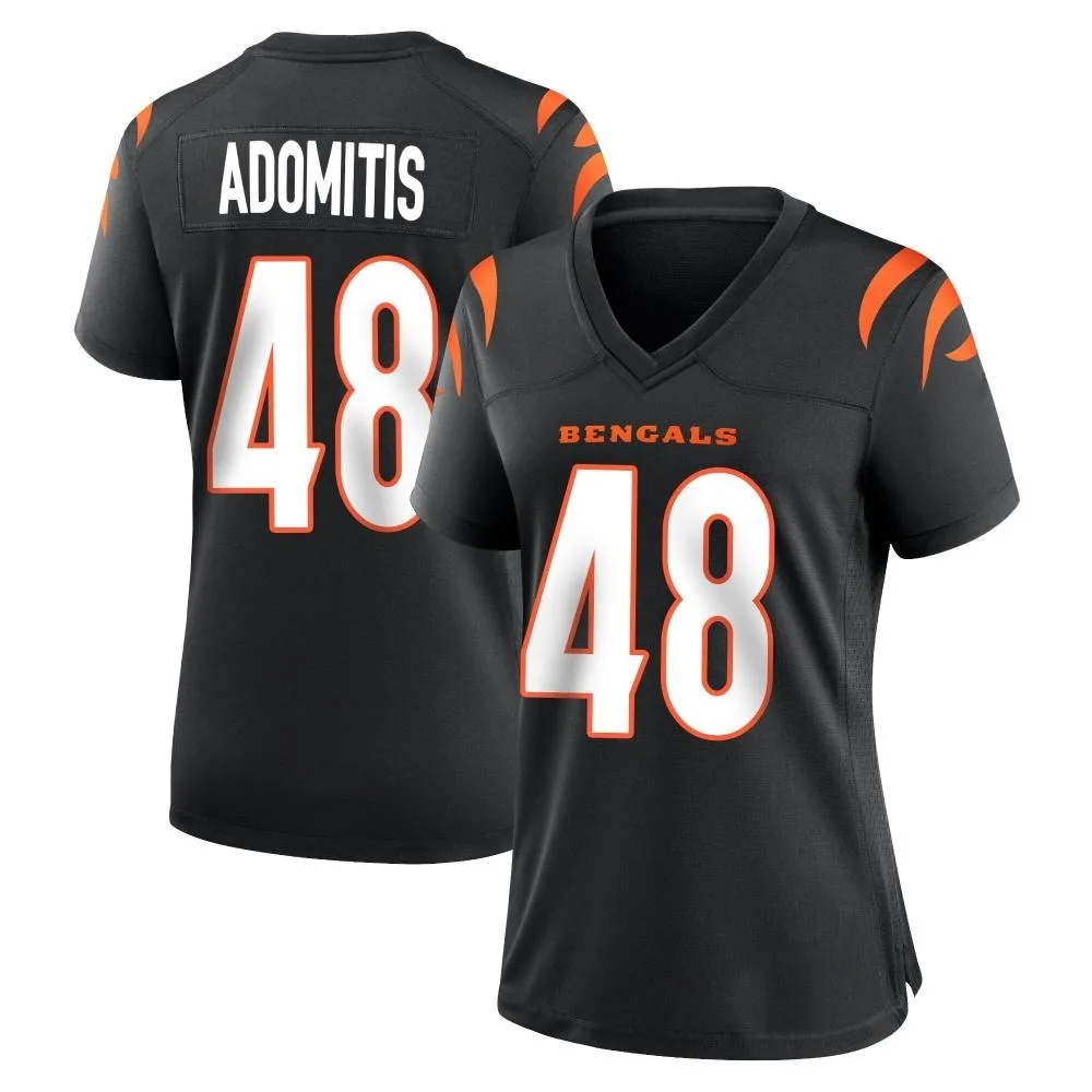 Women's Cincinnati Bengals Cal Adomitis Nike Team Color Game Black Jersey Women's Cincinnati Bengals Cal Adomitis Nike Team Color Game Black Jersey