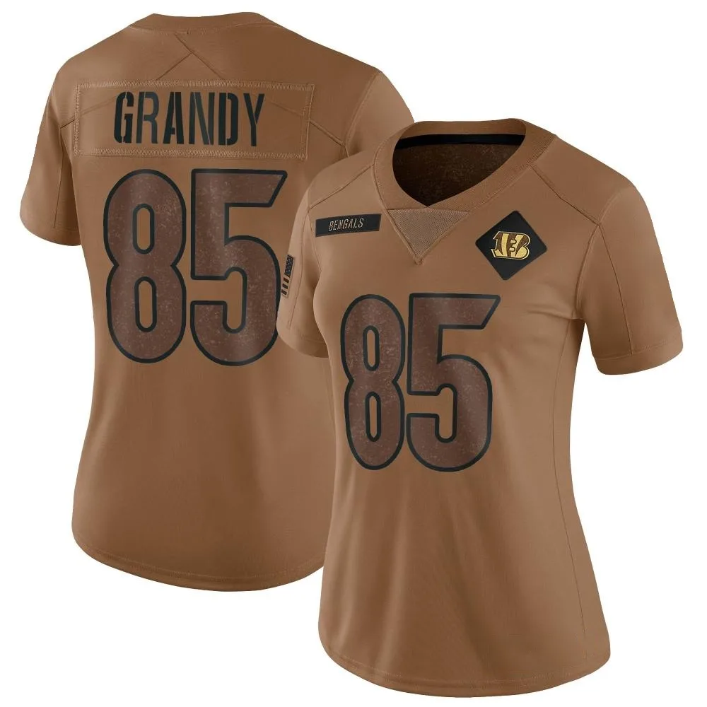 Women's Cincinnati Bengals Cam Grandy Nike 2023 Salute To Service Limited Brown Jersey Women's Cincinnati Bengals Cam Grandy Nike 2023 Salute To Service Limited Brown Jersey