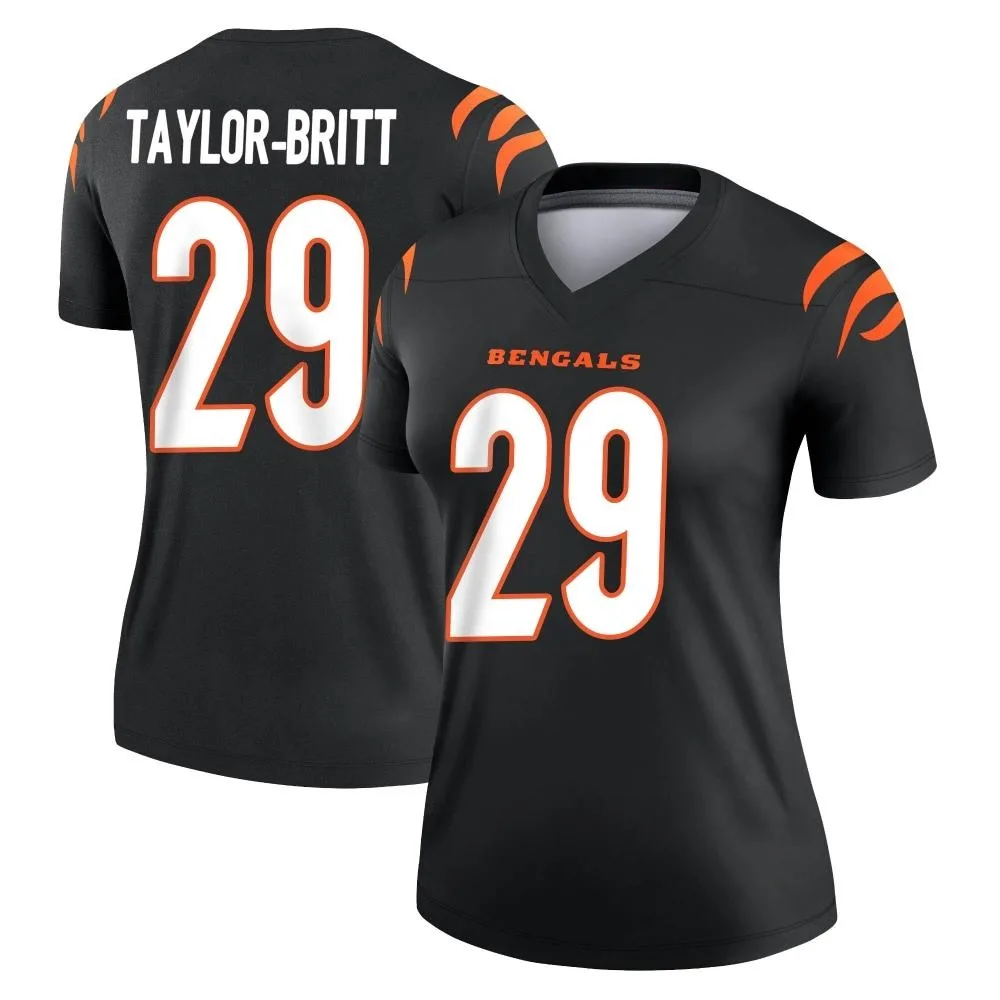 Women's Cincinnati Bengals Cam Taylor-Britt Nike Legend Black Jersey Women's Cincinnati Bengals Cam Taylor-Britt Nike Legend Black Jersey