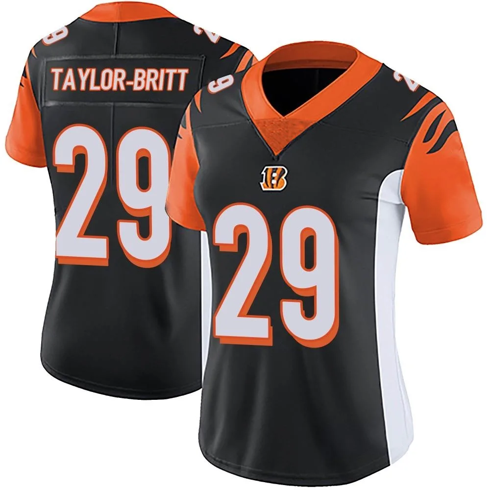 Women's Cincinnati Bengals Cam Taylor-Britt Nike Team Color Vapor Untouchable Limited Black Jersey