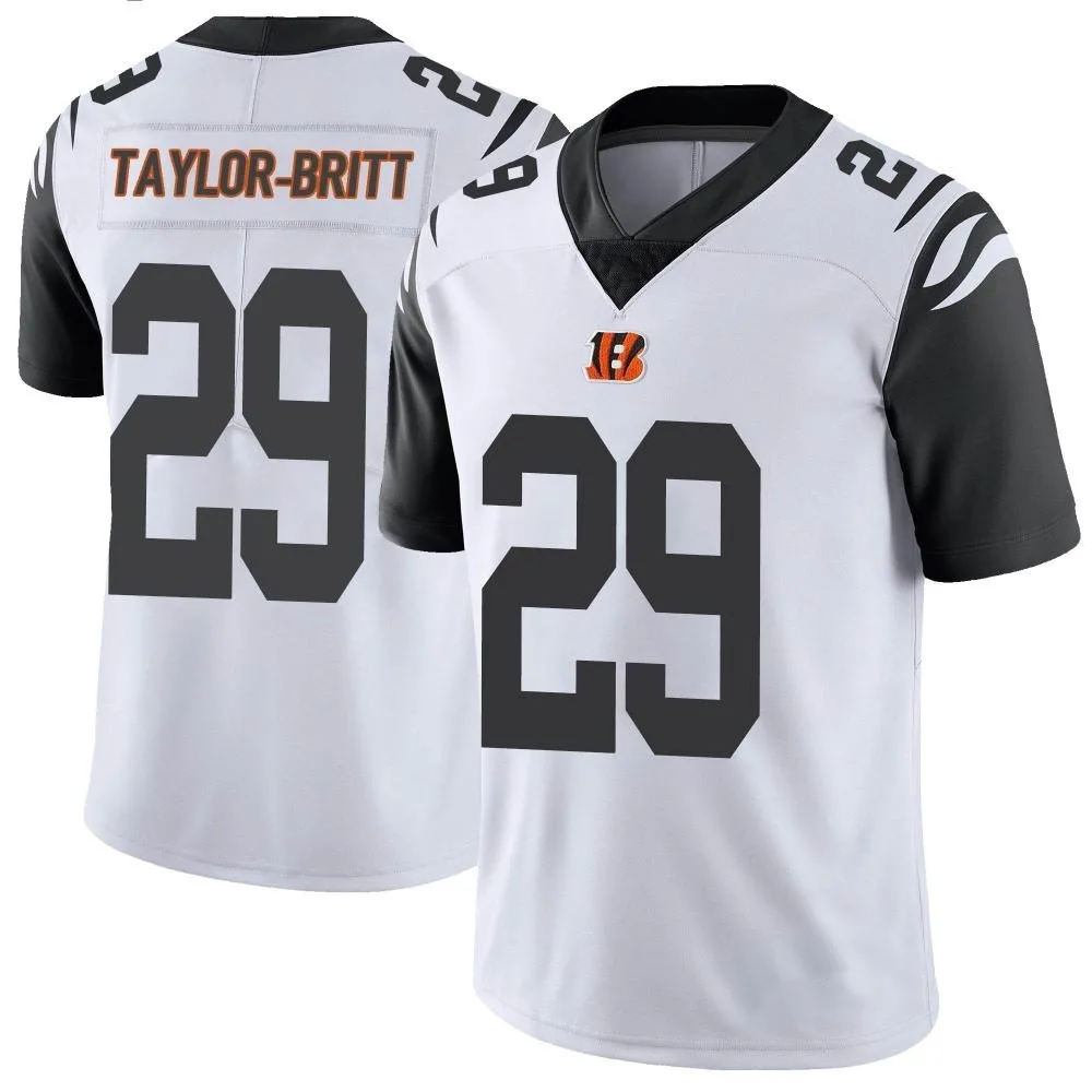 Youth Cincinnati Bengals Cam Taylor-Britt Nike Color Rush Vapor Untouchable Limited White Jersey Youth Cincinnati Bengals Cam Taylor-Britt Nike Color Rush Vapor Untouchable Limited White Jersey