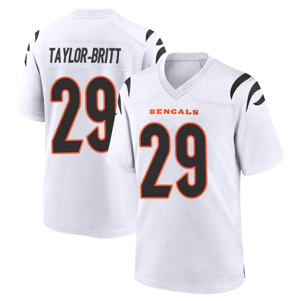 Youth Cincinnati Bengals Cam Taylor-Britt Nike Game White Jersey Youth Cincinnati Bengals Cam Taylor-Britt Nike Game White Jersey