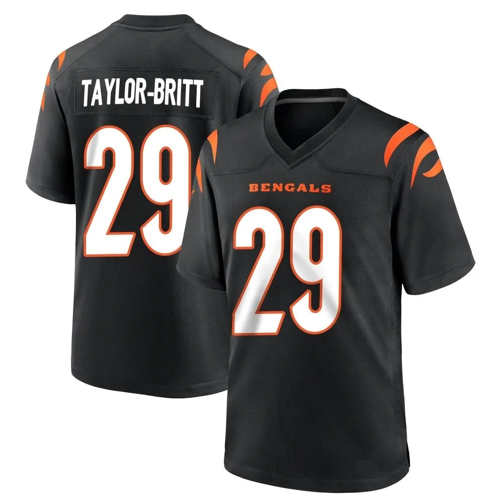 Youth Cincinnati Bengals Cam Taylor-Britt Nike Team Color Game Black Jersey Youth Cincinnati Bengals Cam Taylor-Britt Nike Team Color Game Black Jersey