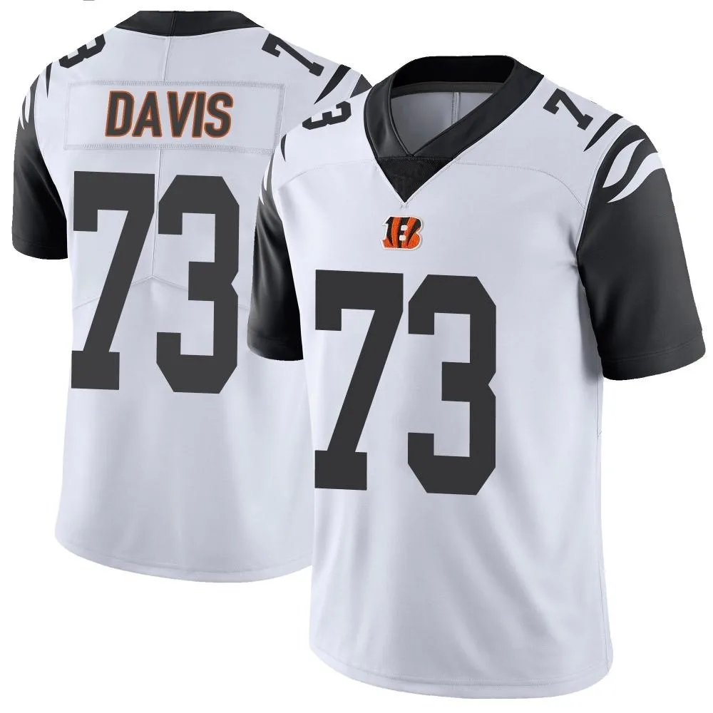 Men's Cincinnati Bengals Carlos Davis Nike Color Rush Vapor Untouchable Limited White Jersey Men's Cincinnati Bengals Carlos Davis Nike Color Rush Vapor Untouchable Limited White Jersey