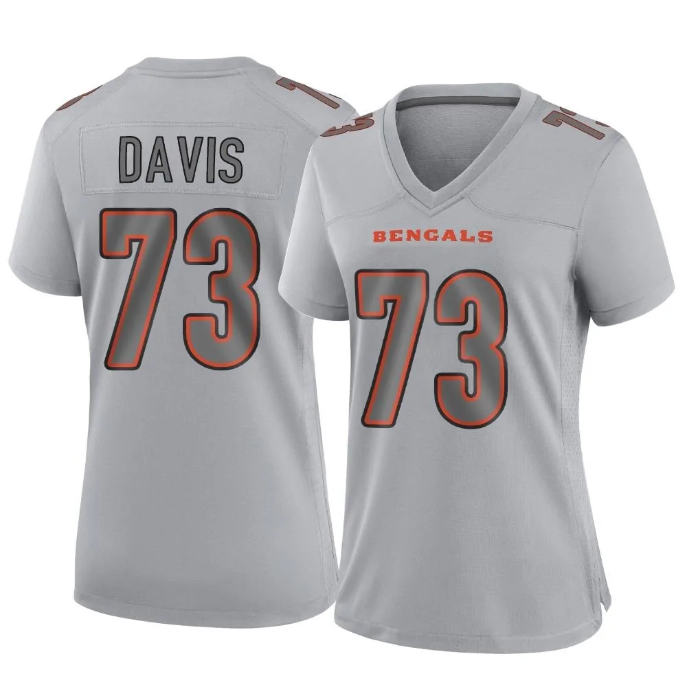 Women's Cincinnati Bengals Carlos Davis Nike Atmosphere Fashion Game Gray Jersey Women's Cincinnati Bengals Carlos Davis Nike Atmosphere Fashion Game Gray Jersey