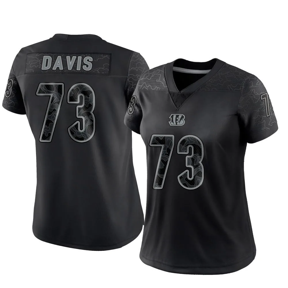 Women's Cincinnati Bengals Carlos Davis Nike Reflective Limited Black Jersey Women's Cincinnati Bengals Carlos Davis Nike Reflective Limited Black Jersey