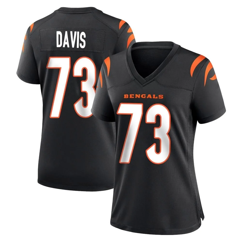 Women's Cincinnati Bengals Carlos Davis Nike Team Color Game Black Jersey Women's Cincinnati Bengals Carlos Davis Nike Team Color Game Black Jersey