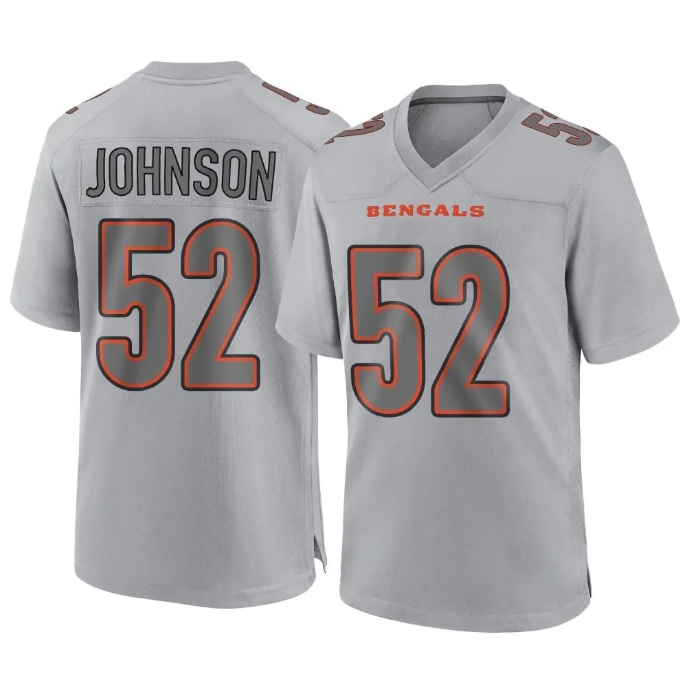 Men's Cincinnati Bengals Cedric Johnson Nike Atmosphere Fashion Game Gray Jersey Men's Cincinnati Bengals Cedric Johnson Nike Atmosphere Fashion Game Gray Jersey