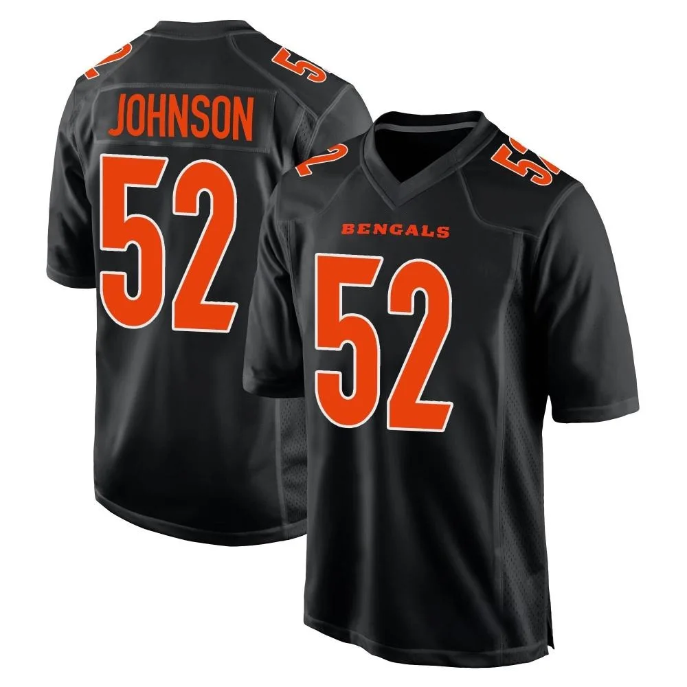 Men's Cincinnati Bengals Cedric Johnson Nike Fashion Game Black Jersey Men's Cincinnati Bengals Cedric Johnson Nike Fashion Game Black Jersey