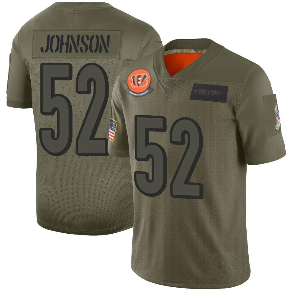 Youth Cincinnati Bengals Cedric Johnson Nike 2019 Salute to Service Limited Camo Jersey Youth Cincinnati Bengals Cedric Johnson Nike 2019 Salute to Service Limited Camo Jersey